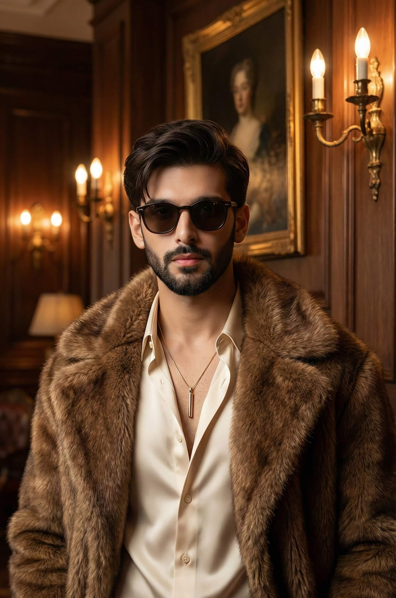 Result 1 for Man in luxurious fur AI Photo Editing Prompt