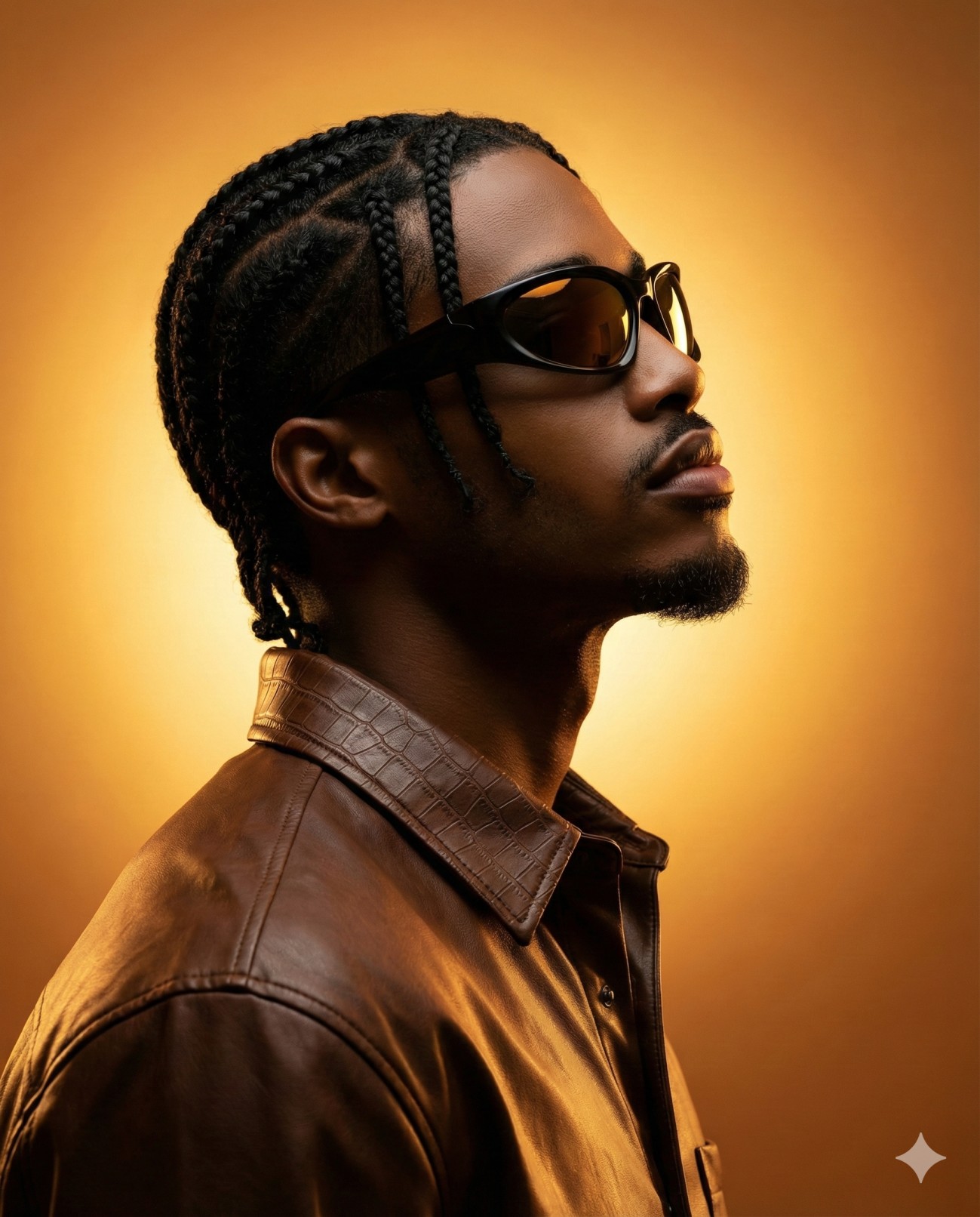 AI Generated result for: Profile in Leather