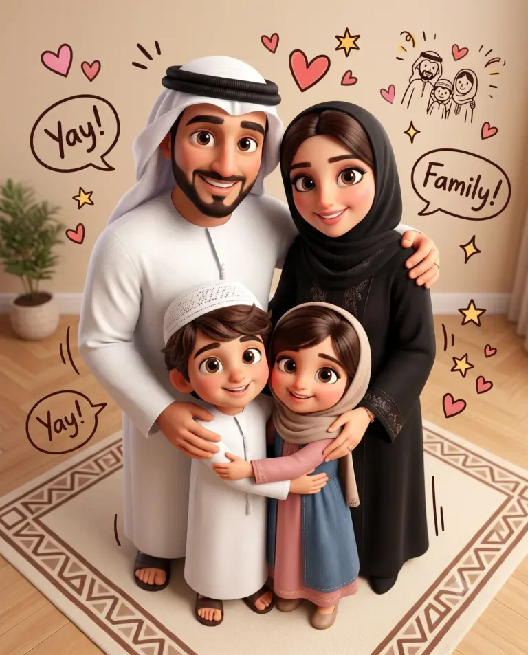 Result 9 for Cozy 3D Family Gathering AI Photo Editing Prompt