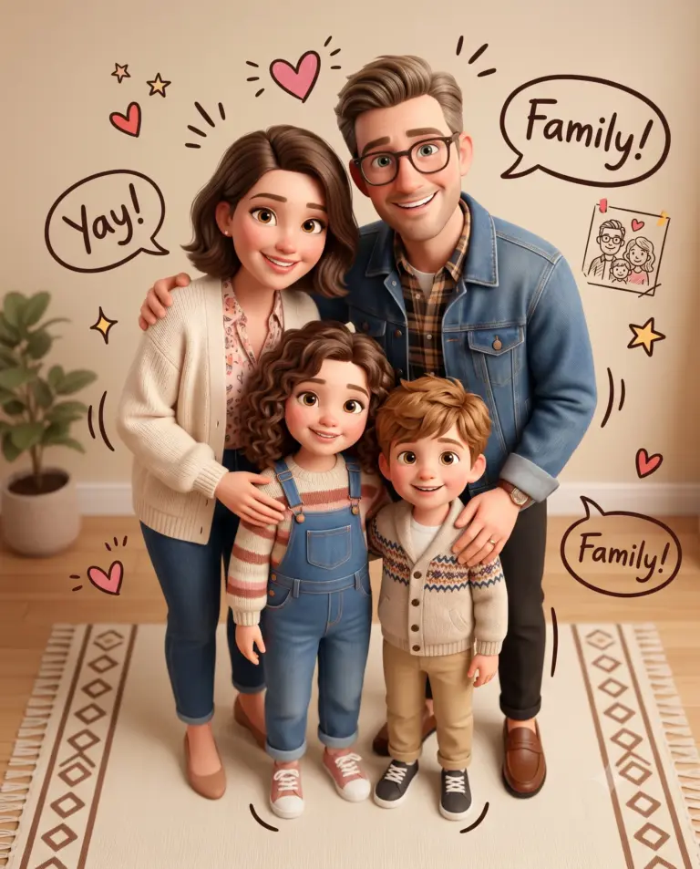 Result 17 for Cozy 3D Family Gathering AI Photo Editing Prompt