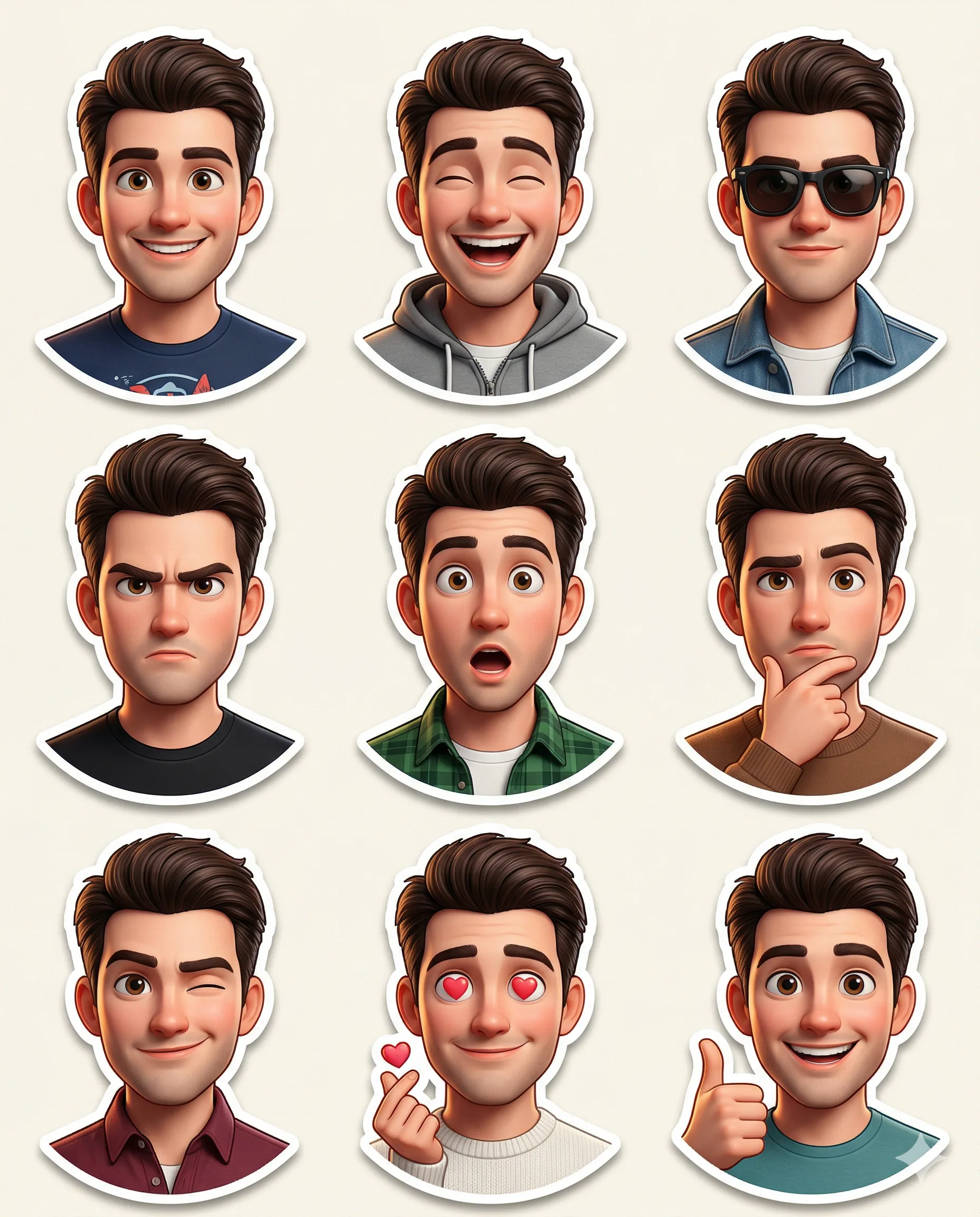 Result 3 for The Expression Grid AI Photo Editing Prompt