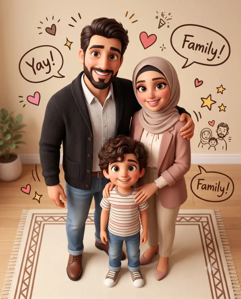 Result 18 for Cozy 3D Family Gathering AI Photo Editing Prompt