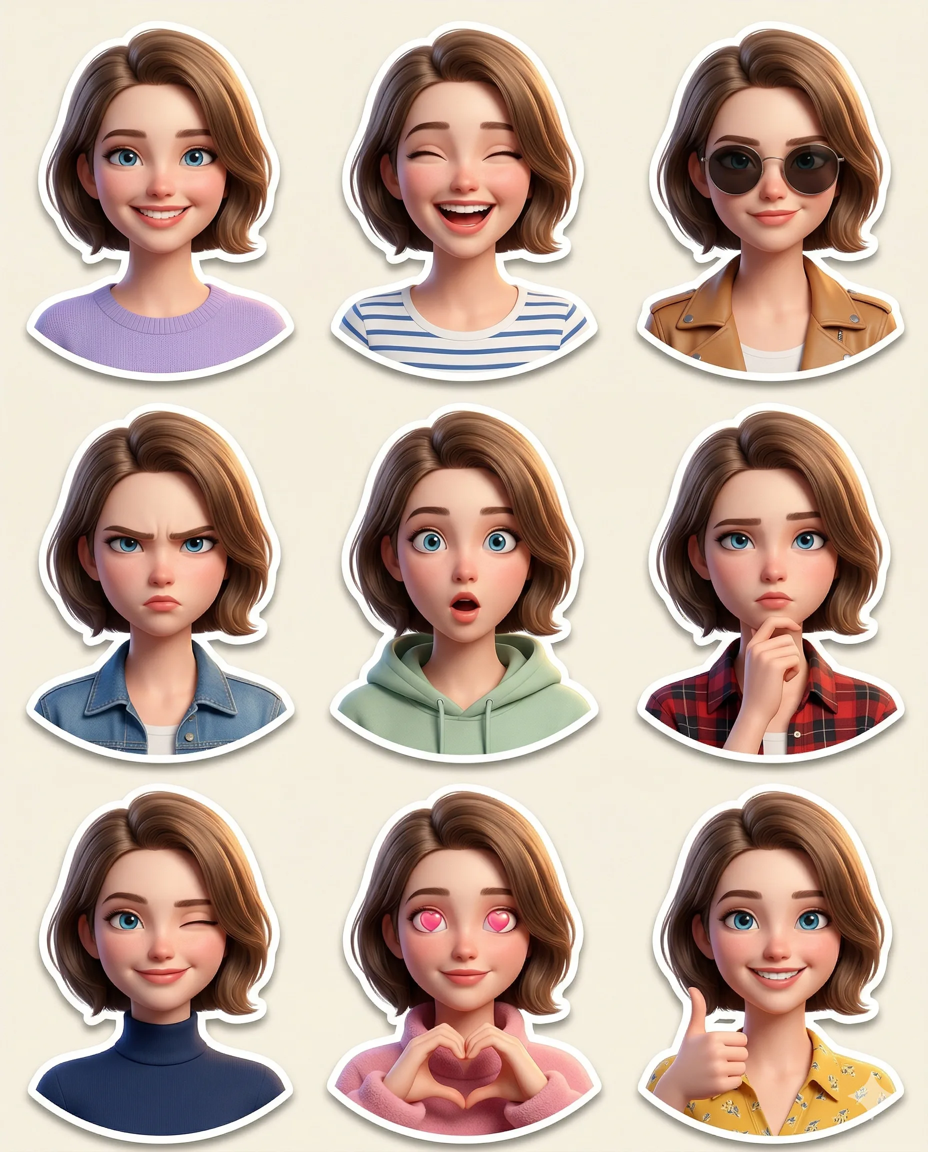 Result 2 for The Expression Grid AI Photo Editing Prompt