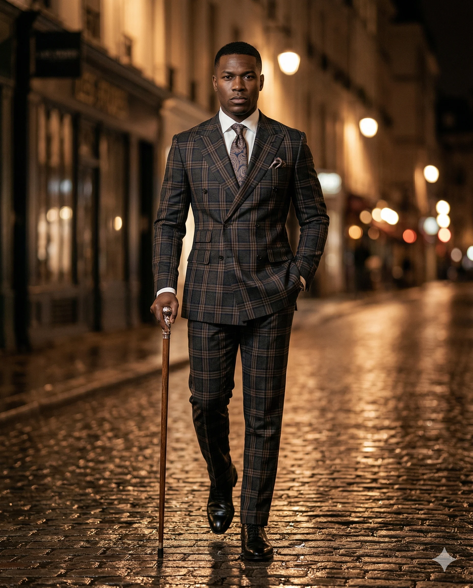 Result 3 for Cobblestone Nocturne AI Photo Editing Prompt