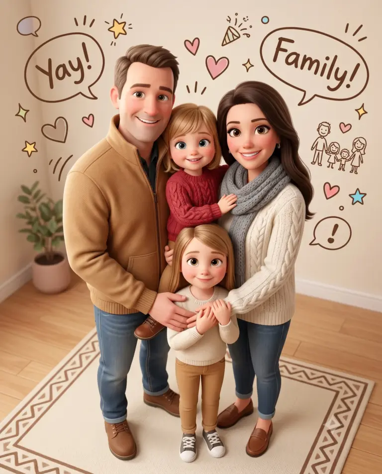Result 12 for Cozy 3D Family Gathering AI Photo Editing Prompt