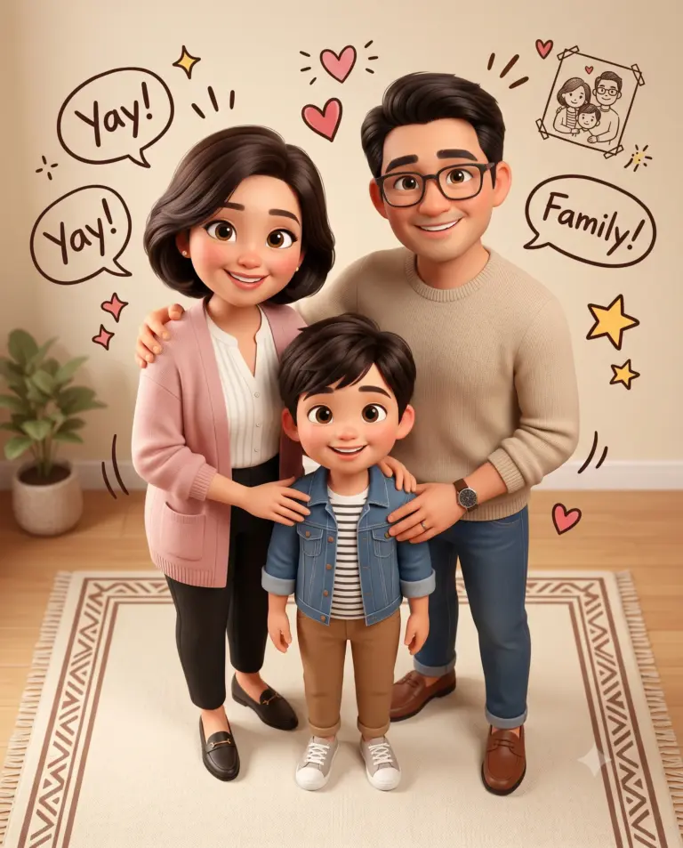 Result 11 for Cozy 3D Family Gathering AI Photo Editing Prompt