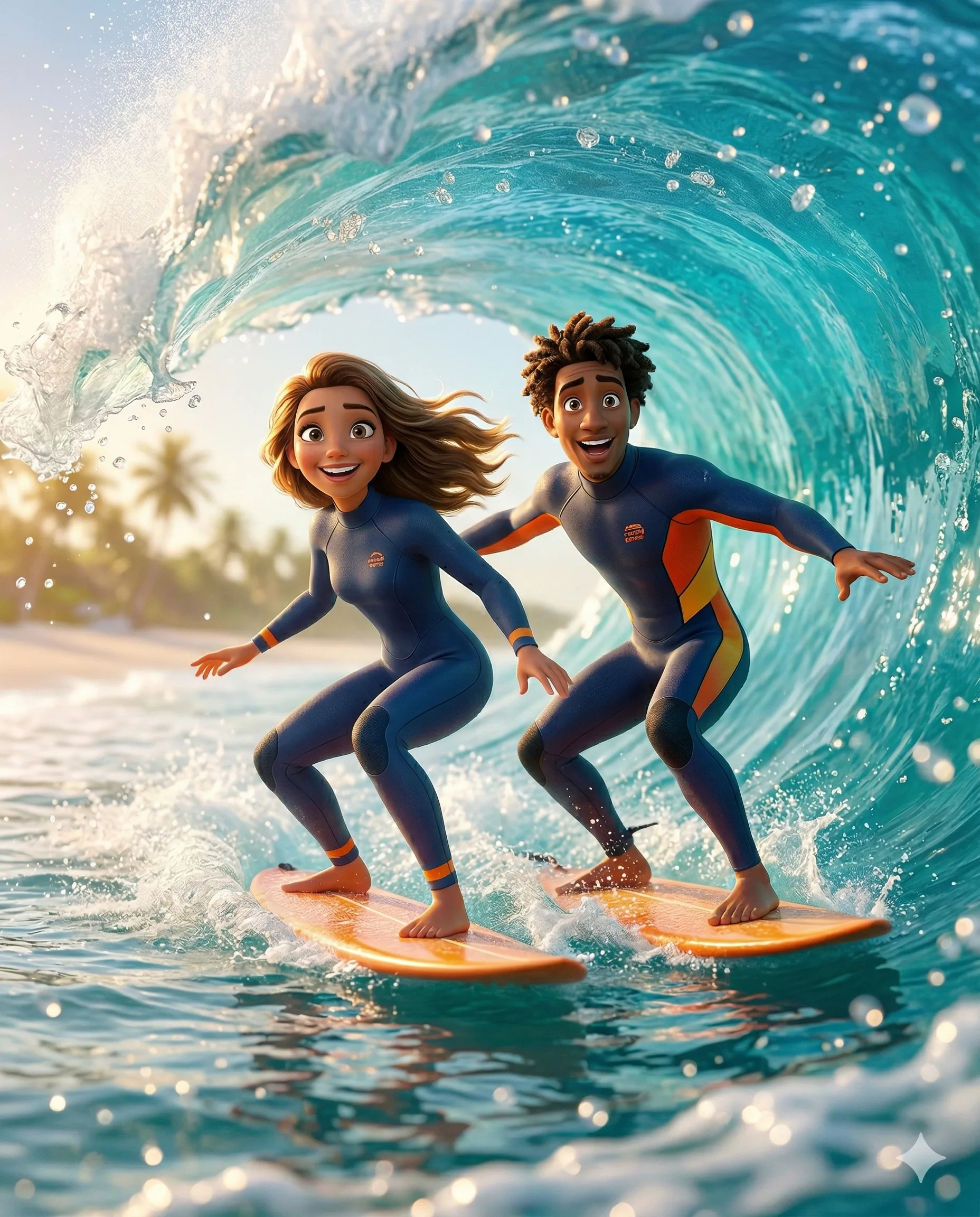 Result 2 for Tropical Wave Riders AI Photo Editing Prompt