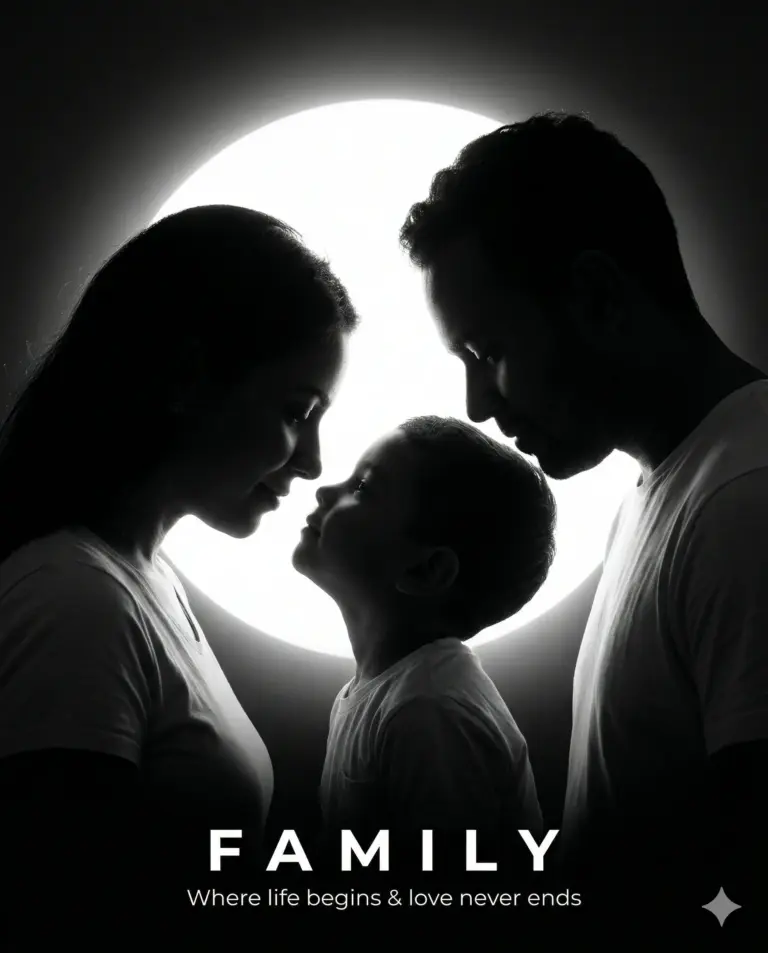 Result 4 for Family Silhouette AI Photo Editing Prompt