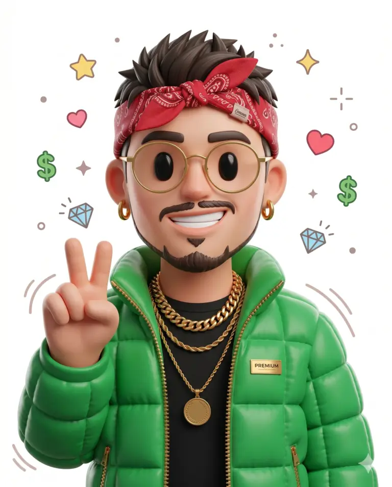 Result 2 for Digital Drip Avatar AI Photo Editing Prompt