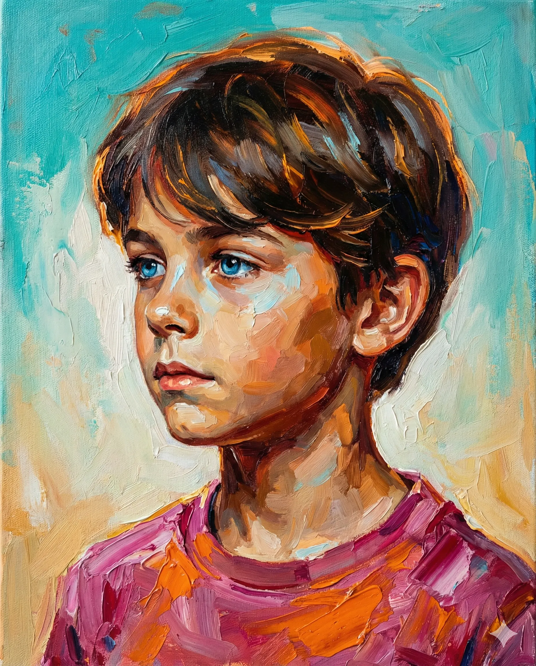 Result 3 for Impasto Portrait AI Photo Editing Prompt