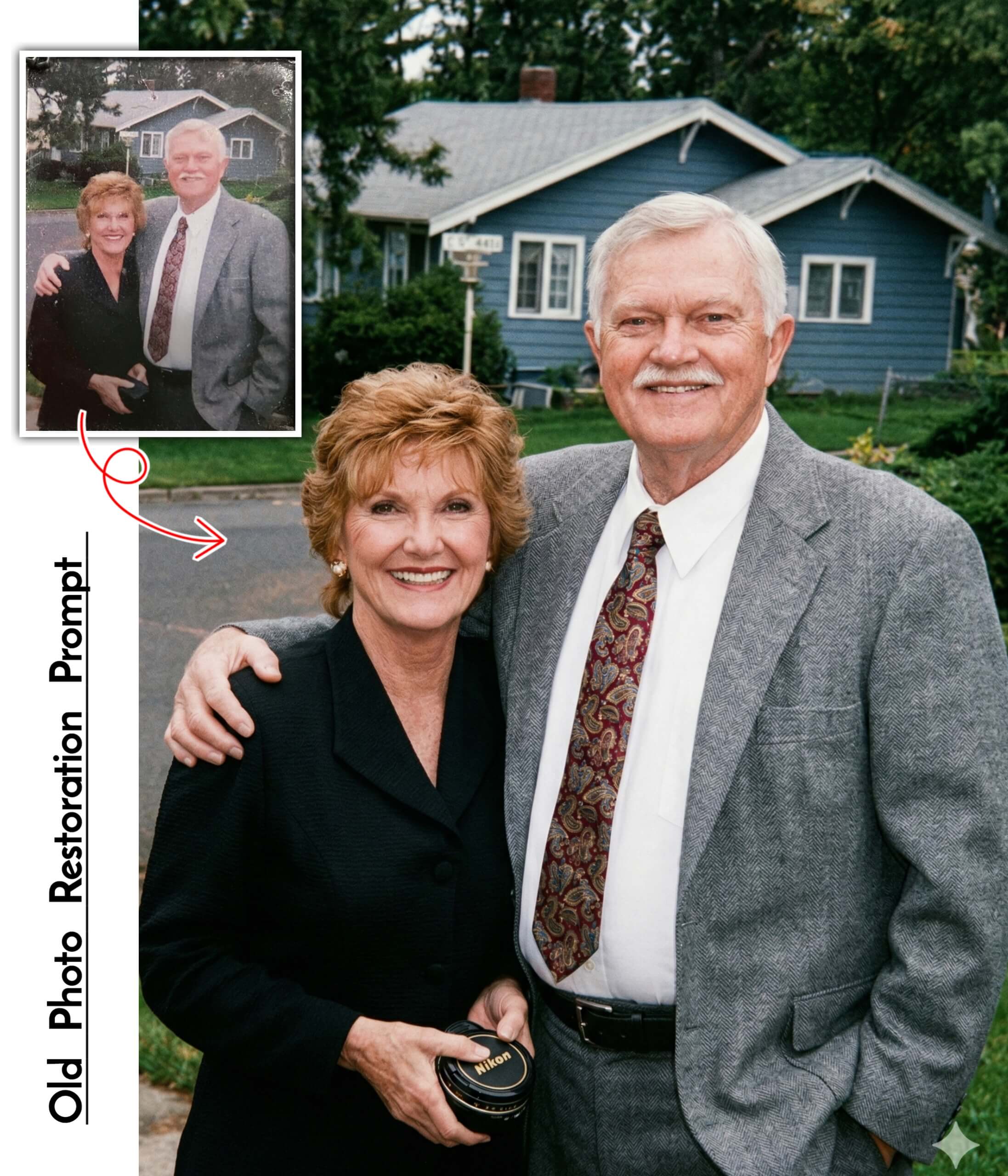 Result 1 for Old Photo Restoration AI Photo Editing Prompt