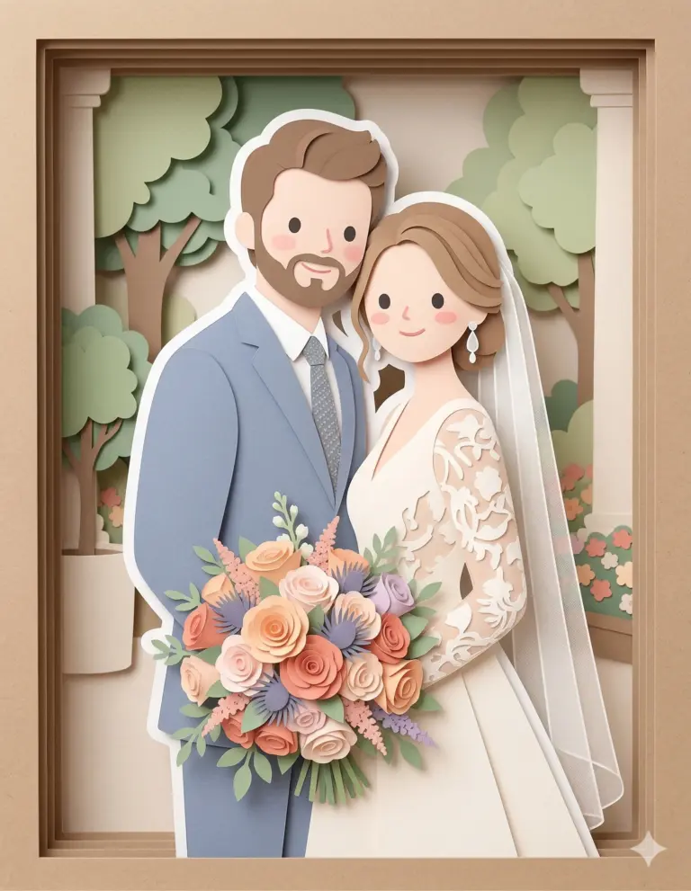 Result 3 for Paper Cutout Pictures AI Photo Editing Prompt