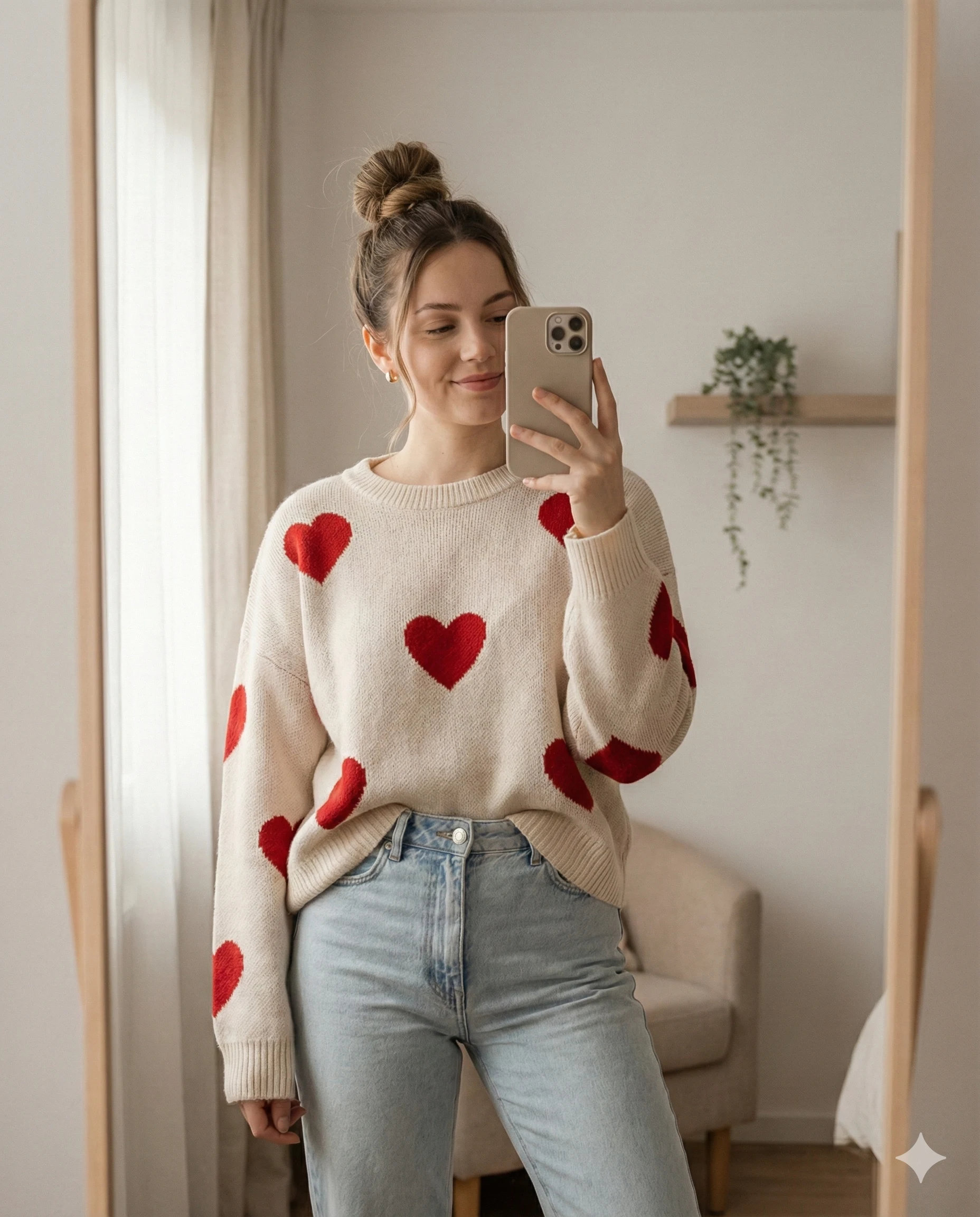 Result 2 for Cozy Morning Mirror Selfie AI Photo Editing Prompt